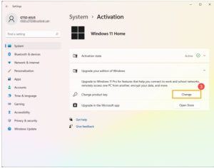 Change Windows product key