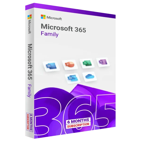 Microsoft Office 365 Family – 6 Months Subscription